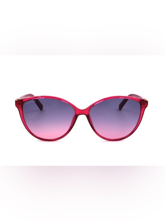 Swarovski Accessories - Swarovski Red Cat Eye Frame Sunglasses with Pink-to-Purple Gradient Lenses